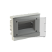 ABB Бокс в нишу Basic E ЩРв-П 8М серая прозрачная дверь (c клемм)