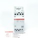 ABB Контактор ESB25-40N-06 модульный (25А АС-1, 4НО), катушка 230В AC/DC