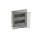 ABB Бокс в нишу Basic E ЩРв-П 24М серая прозрачная дверь (c клемм)
