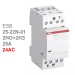 ABB Контактор ESB25-22N-01 модульный (25А АС-1, 2НО+2НЗ), катушка 24В AC/DC