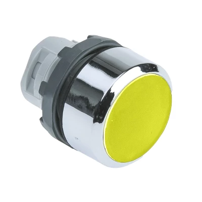 Кнопка MP1-20Y без фикс. без подсветки желтая ABB 1SFA611100R2003