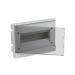 ABB Бокс в нишу Basic E ЩРв-П 12М серая прозрачная дверь (c клемм)