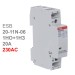 ABB Контактор ESB20-11N-06 модульный (20А АС-1, 1НО+1НЗ), катушка 230В AC/DC