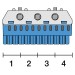 ZK113B Клеммник самозажимной (синий) ABB N11x4+3x25мм 1SPE007715F9704