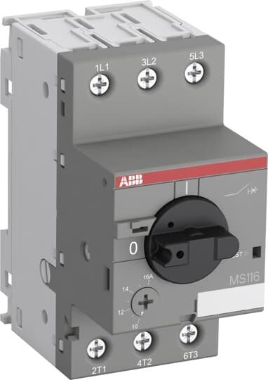 Автомат ABB MS116-0.63 50 кА с регулир. тепловой защитой 0,40A-0,63А