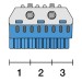 ZK82B Клеммник самозажимной (синий) ABB N8x4+2x25 мм 2SPE007715F9703