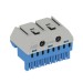 ZK82B Клеммник самозажимной (синий) ABB N8x4+2x25 мм 2SPE007715F9703