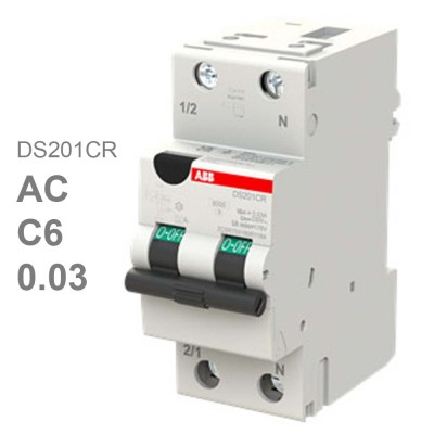 ABB DS201CR C6 Диффавтомат AC30