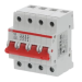 E204r 125А рубильник 4p рычаг красный ABB