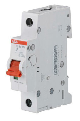 ABB SD201 Рубильник 1P 40A рычаг красный
