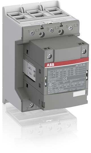 ABB AF116-30-00-13 Контактор 3-х полюсный 116A с универсальной катушкой управления 100-250B AC/DC (1SFL427001R1300)