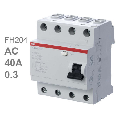 УЗО ABB FH204 AC-40/0.3 40А 300mA (AC)
