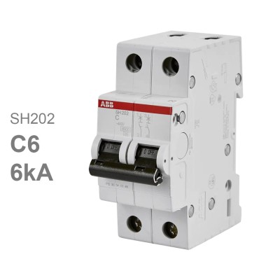 Автомат ABB SH202 C6 6A (C) 6 kA