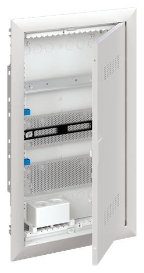 АВВ Шкаф мультимедийный с дверью с вентиляционными отверстиями и DIN-рейкой (3 ряда) UK630MV