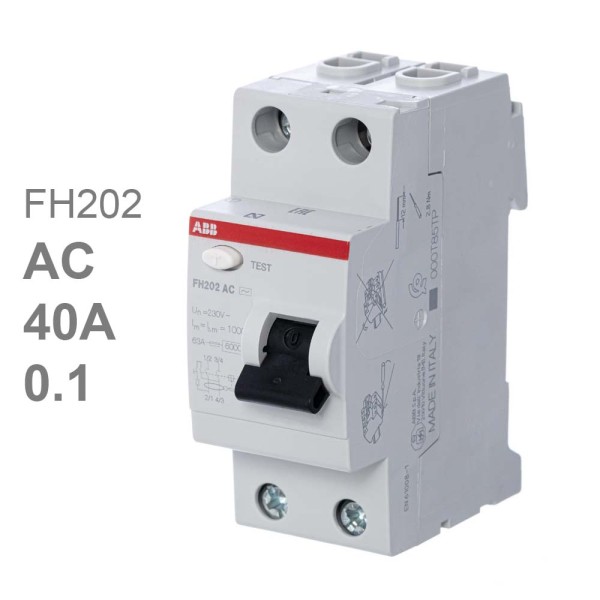 УЗО ABB FH202 AC-40/0.1 40А 100mA (АС)