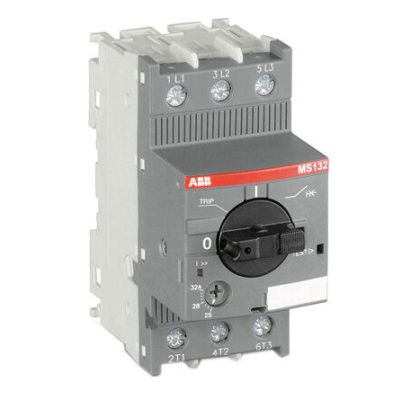 MS132-10 Автомат ABB 100кА с регулируемой тепловой защитой 6.3A - 10А