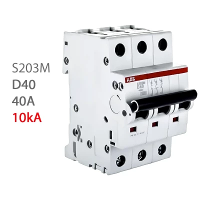 ABB Автомат S203M D40 3P 40A (D) 10kA
