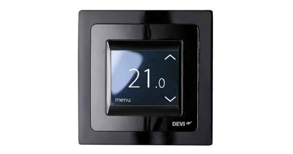DEVIreg Touch черный Сенсорный терморегулятор с датчиком температуры