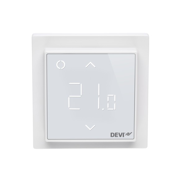 DEVIreg Smart 140F1141 Программируемый терморегулятор интеллектуальный с Wi-Fi, белый с датчиком температуры