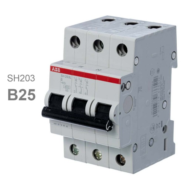 Автомат ABB SH203L B25 25A (B) 4.5kA