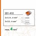 WAGO 221-412 Клемма универс. компактная 2х(0.14-4.0) 100шт. набор