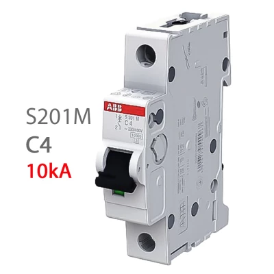 Автомат ABB S201M C4 4A (C) 10kA 2CDS271001R0044