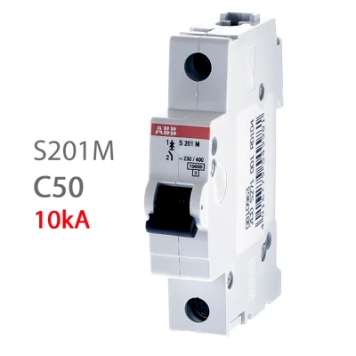 Автомат ABB S201M C50 50A (C) 10kA 2CDS271001R0504