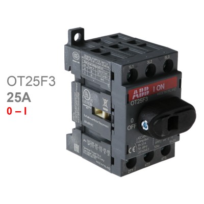 ABB Рубильник 3х-полюсный OT25F3 25А