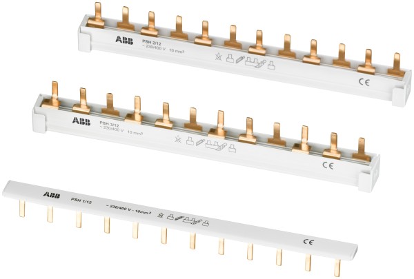 ABB Гребенчатая шина PSH4/12 4-полюсная 63А (N L1 L2 L3) 12 модулей Compact Home