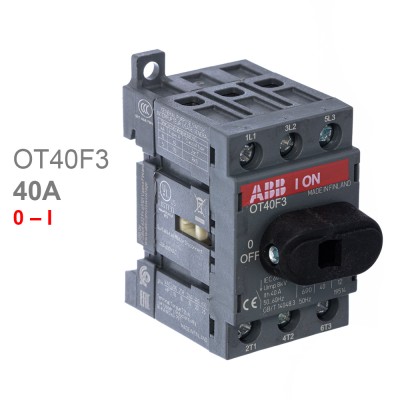 ABB Рубильник 3х-полюсный OT40F3 40А