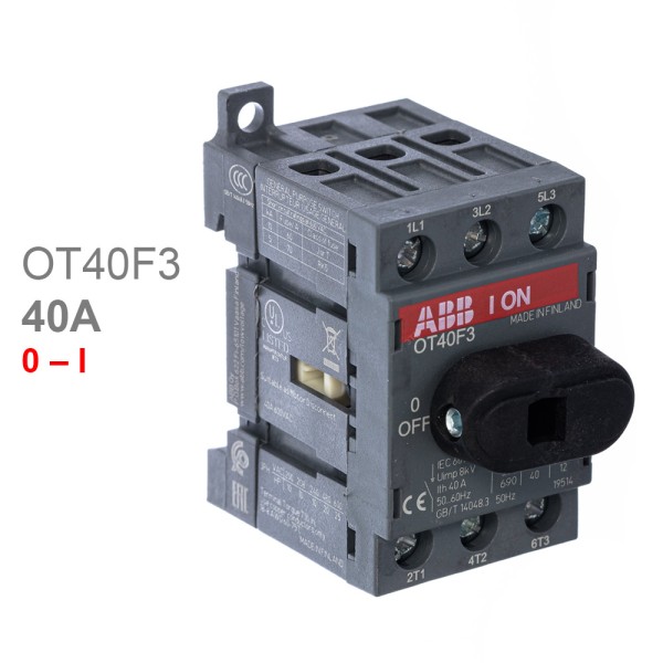 ABB Рубильник 3х-полюсный OT40F3 40А