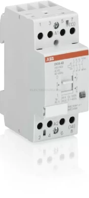 ABB модульный контактор с ручным управлением EN24-31 (24А AC1) катушка 24AC/DC