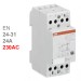 ABB модульный контактор с ручным управлением EN24-31 (24А AC1) катушка 230 AC/DC