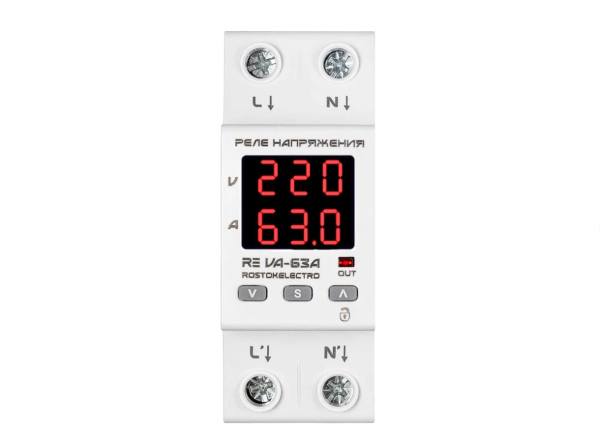 RE VA-63A Реле напряжения ROSTOKELECTRO 46-299