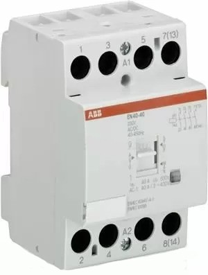 ABB модульный контактор с ручным управлением EN40-20 (40А AC1) катушка 24В AC/DC