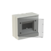 ABB Бокс настенный Basic E ЩРн-П 6М серая прозрачная дверь (с клемм)
