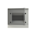 ABB Бокс настенный Basic E ЩРн-П 6М серая прозрачная дверь (с клемм)