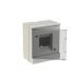 ABB Бокс настенный Basic E ЩРн-П 4М серая прозрачная дверь (с клемм)