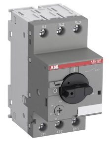 Автомат ABB MS116-2.5 50 кА с регулируемой тепловой защитой 1.6A - 2.5А