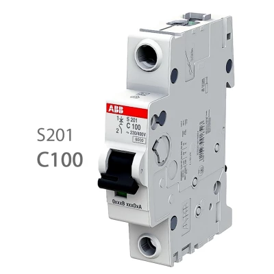 ABB S201 C100 Выключатель автоматический модульный 1п C 100А 6кА